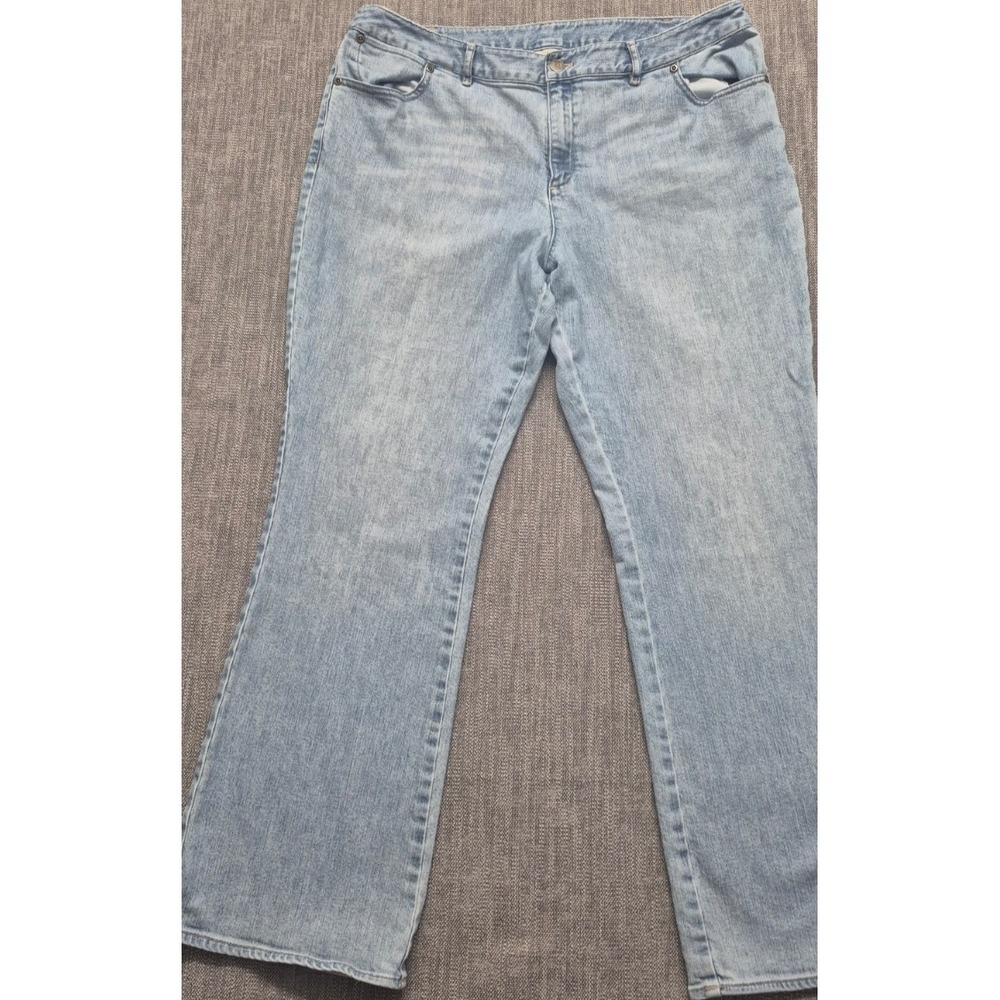J Jill Stretch women's light wash denim blue jeans sz. 16 Cotton Blend classic